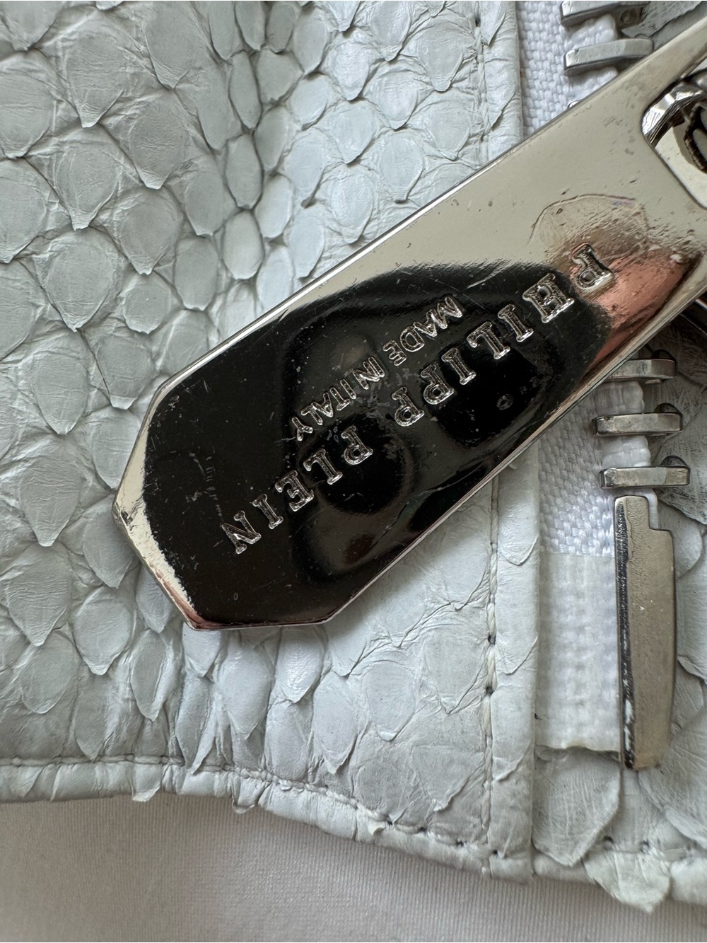 Philipp Plein leather jacket python - Picture 5 of 8